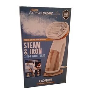 Conair Handheld 2-in-1 Turbo Extreme Garment Steamer & Iron GS208GD Tested Works